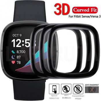 Film Protector Curvo y Suave para Fitbit Versa 3 Sense