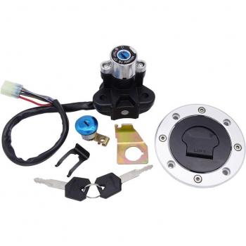 GSXR 600 750 1000 SV1000 Motorcycle Lockset with Ignition Switch and Fuel Cap