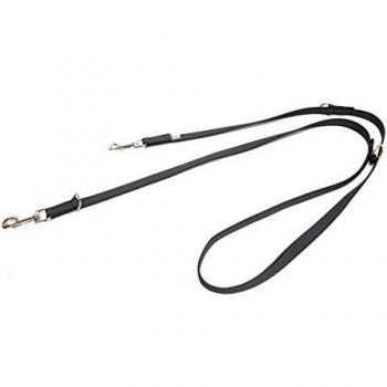 Julius K9 Rubberized Training Leash 14mm x 2.2m Black and Gray, Adjustable for Dogs up to 30kg