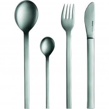 MONO Besteck-Set 24 tlg., Edelstahl matt, für 6 Personen