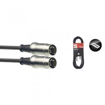 Cable MIDI Stagg de 10m con Conectores Metálicos