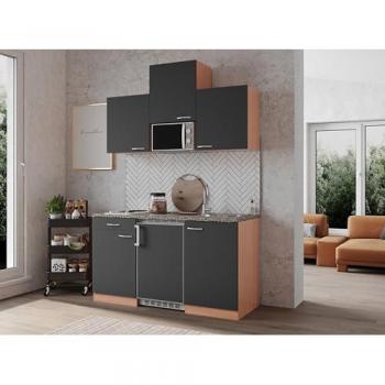 Blocco Cucina Incasso Gerda 150 cm Faggio Grigio