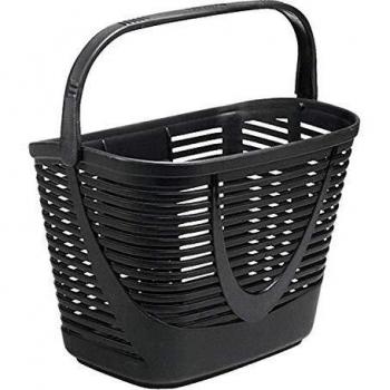 Rixen & Kaul Black Lamello Front Bike Basket – 12 L, Universal Fit