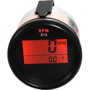 52mm Red LED Tachometer 0-999RPM for Marine and Motor Vehicles