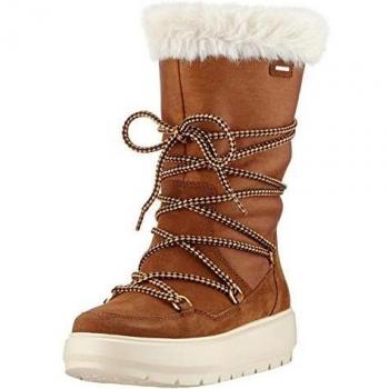 Geox D Kaula B ABX C, Stivali da neve per donna, tonalità Tobacco
