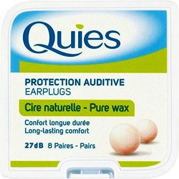 Boxes Quies Pure Natural Wax Ear Plugs x 8 Pairs