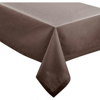 Atmosphera Chaise Nappe Rectangulaire Coton 140 x 240 cm Gris