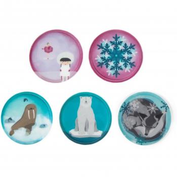 Ergobag Klett‑Accessoire Set Eiszauber 040 – 5‑teilig