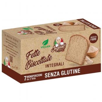 Gaia Alimenti senza Glutine Inglese Gluten Free Fette Biscottate Integrali 200 g