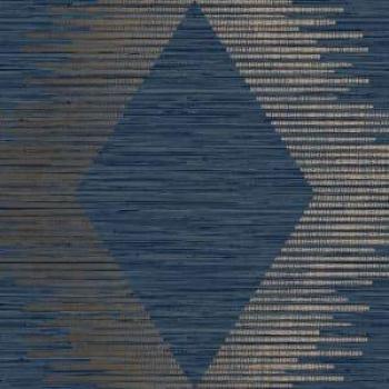 Superfresco Easy Navy & Copper Geometric Wallpaper