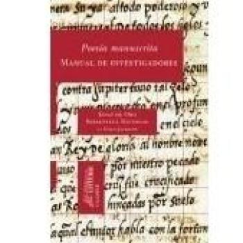 Poesía manuscrita. Manual de investigadores