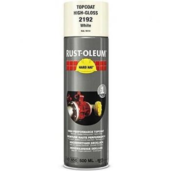 Rust-Oleum Hard Hat Metal Spray Paint White 500ml