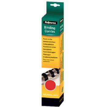 Baguettes de reliure rouge Fellowes A4 10 mm