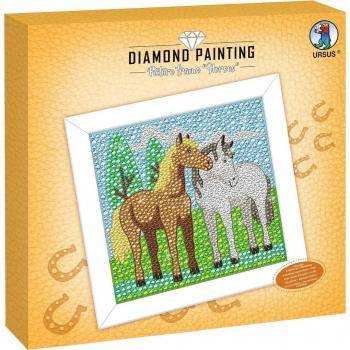 URSUS Children's Diamond Painting Horse Picture Frame Set