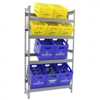 Estantería gris SIMONBOTTLE 2000x1000x300