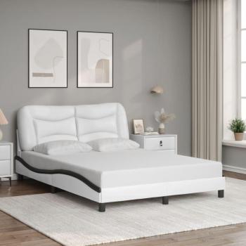 VidaXL Bettgestell mit Kopfteil in Kunstleder 140x190 cm