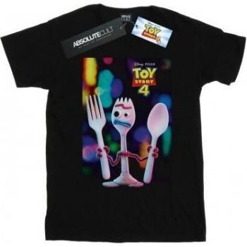 Disney meisjes Toy Story 4 Forky T-shirt zwart
