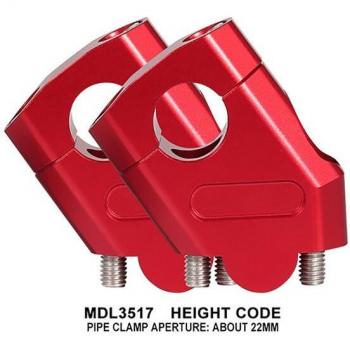 CNC Motorrad Lenker Steigleitung 22mm 28mm für Yamaha Suzuki BMW