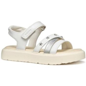 Kodette Geox Niña Sandales Blanco y Plata