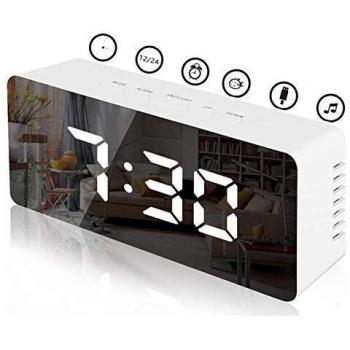 Adjustable Brightness Digital Mirror Timer