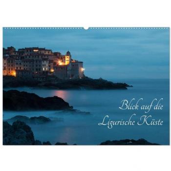 Blick auf die Ligurische Küste (Wandkalender 2025 DIN A2 quer) CALVENDO Monatskalender