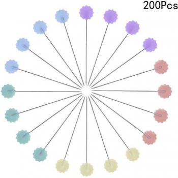 Épingles à Tête Plate Fleur de Prunier – 200 pièces