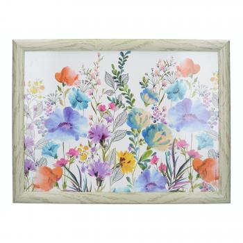 Bandeja Acolchada Creativa para Regazo, 44 x 34 cm, Flores