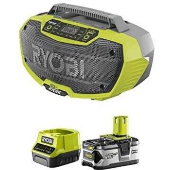 Pack RYOBI Radio d'atelier stéréo 18V One+ R18RH-0-1