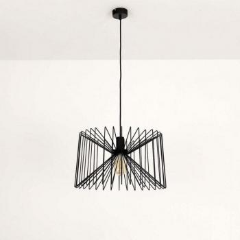 NESS Vintage Pendelleuchte, schwarz lackiert