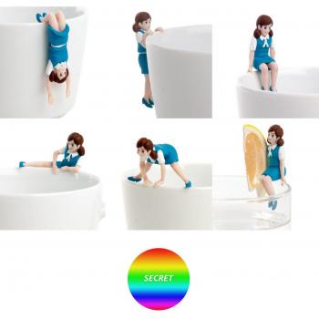 Fuchico Figure On The Cup Series 1 Blue Collectible Mystery Blind Box Kitan Club