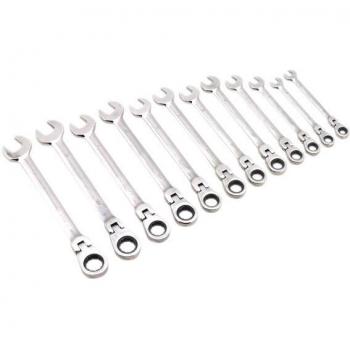 Siegen S0635 12 Piece Flexi-Head Ratchet Wrench Set