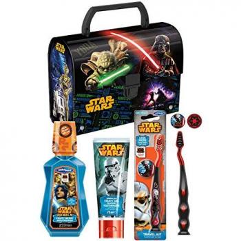 Set Star Wars: Spazzolino, Pasta e Spruzzo per Valigie