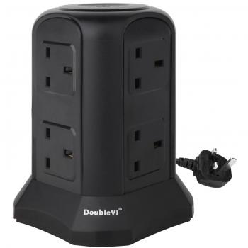 DoubleYI 8 Way Power Strip with 6.6 ft Extension Cord