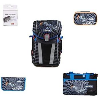 Scout Sunny Safety Light Schulranzen‑Pack – 4‑er Set