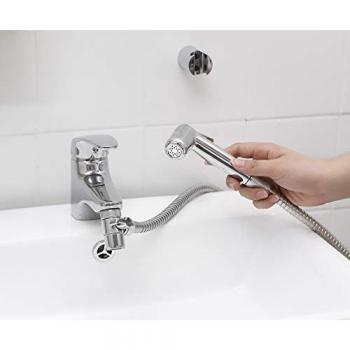 Set de douche à main + déviateur + tuyau d'extension + crochet mural + raccord