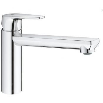 Mitigeur d'évier Grohe Quickfix BauEdge, rotation 140°, chrome