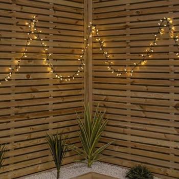 SAMUEL ALEXANDER 7.5m 300 LED Multi-Action Christmas Fairy Cap String Lights with Timer