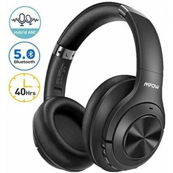 Mpow PowerSilence 40h – Bluetooth 5.0, Active Noise Cancellation, PC/TV/Telefon
