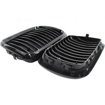 Front Hood Grill Cover for BMW E36 97-99 3 Series in Gloss Black