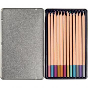 PIMP AND CREATE Matite colorate in legno da 10 x 20 cm bianco