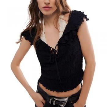 Free People Love You More Textured Top