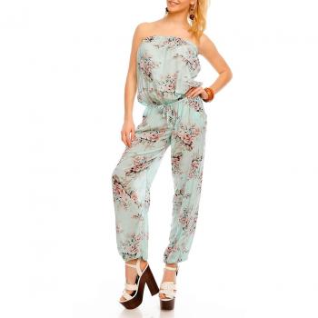 Einheitsgrößen-Bandeau Maxi Overall mit Flower‑Pattern