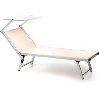 Lettino Solare 2 Posizioni Reclinabile Freak Ecru m0604-21
