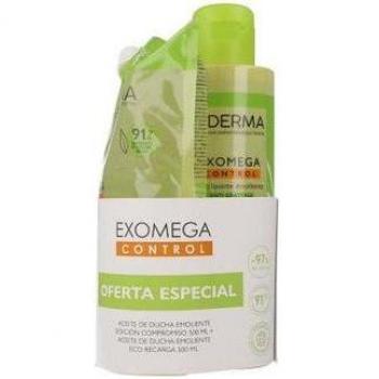 A-derma Corporal EXOMEGA CONTROL Aceite de ducha emoliente anti-irritación + Recarga
