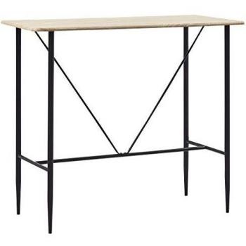VidaXL Oak Bar Table 120x60x110 cm MDF