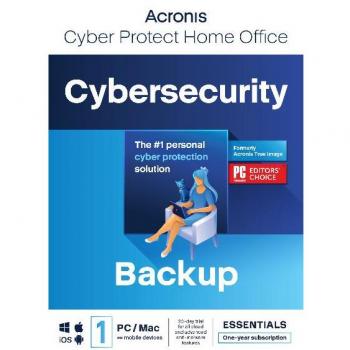 ACRONIS Cyber Protect Home Office – Version Avancée – 500Go de Stockage en Ligne