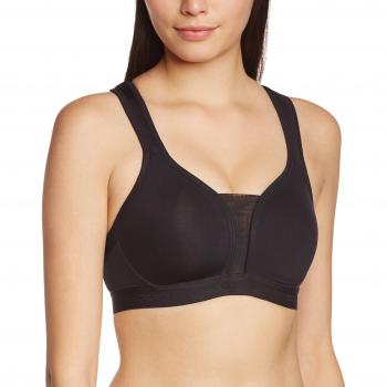 Odlo Black Padded High-Impact Sports Bra for Women