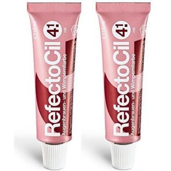 2er Augenbrauen und Wimpernfarbe 4.1 Rot Refectocil auch für den Bart 15 ml