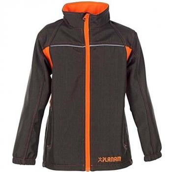Junior Softshelljacke oliv/orange Größe 86/92 von Planam