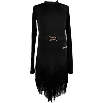 Vêtements de danse latine pour filles avec glands DQS4384